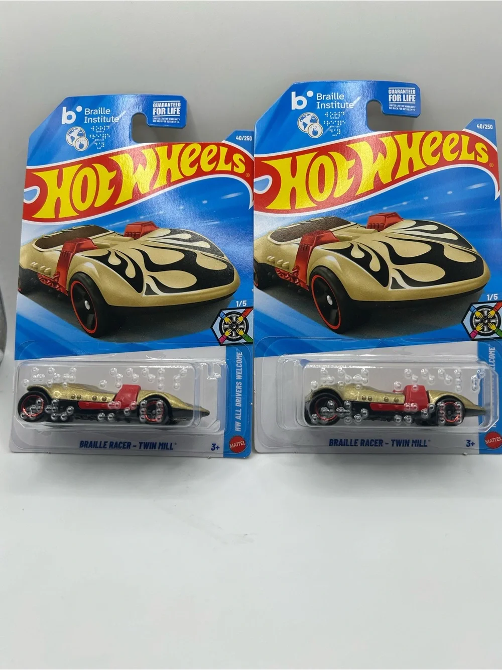 Hot Wheels Braille Racer Twin Mill Set of 2! 🔥🛞